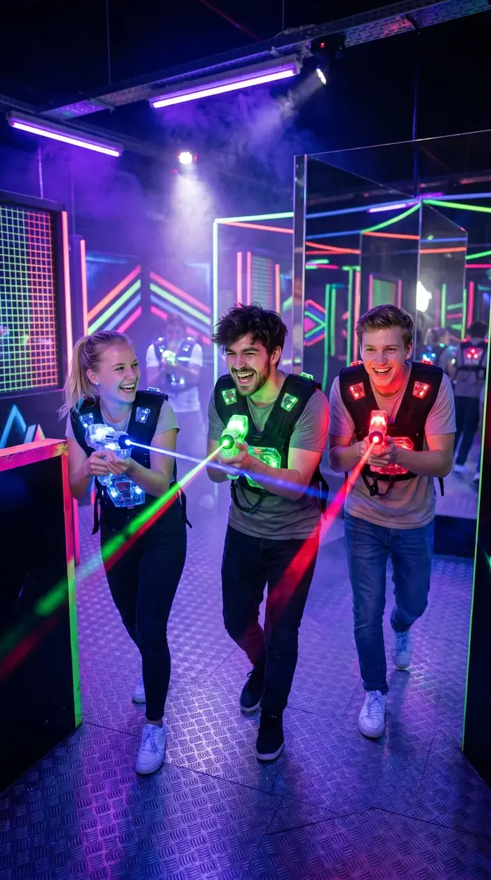 Lasertag Spieler Action